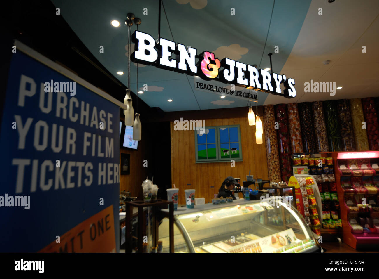 Ben & Jerry's, gelato,negozi,REGNO UNITO Foto Stock