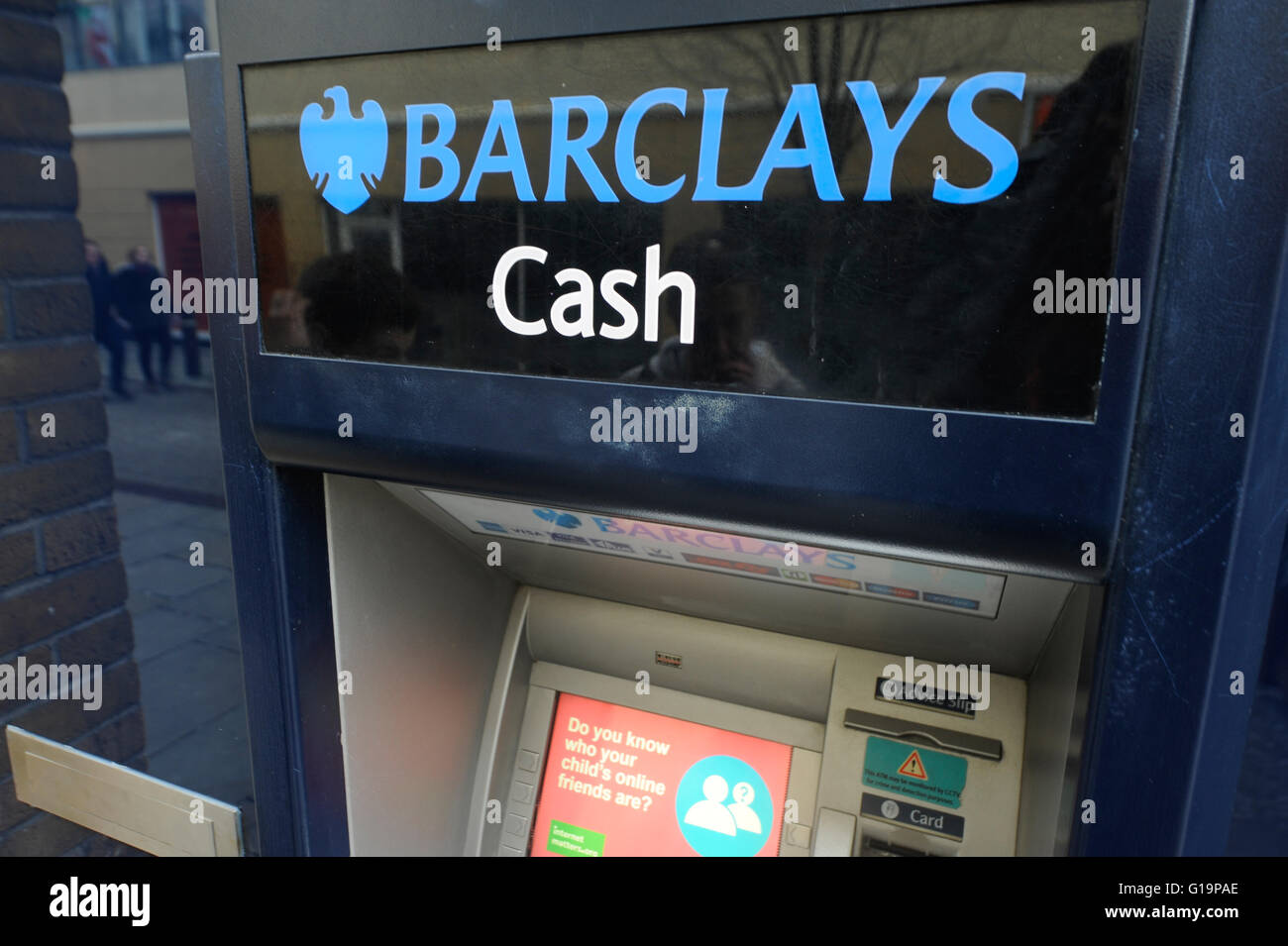 Banca banking UK Barclays ATM Foto Stock