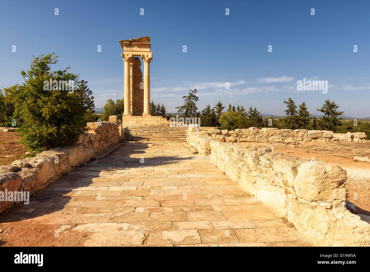 Tempio di Apollo Hylates a Kourion, Limassol, Cipro Foto Stock