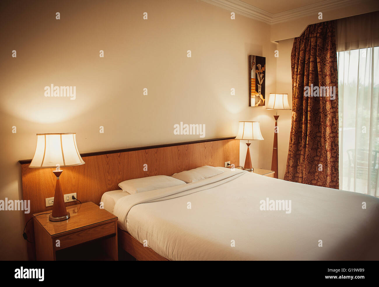 Camera in hotel Foto Stock