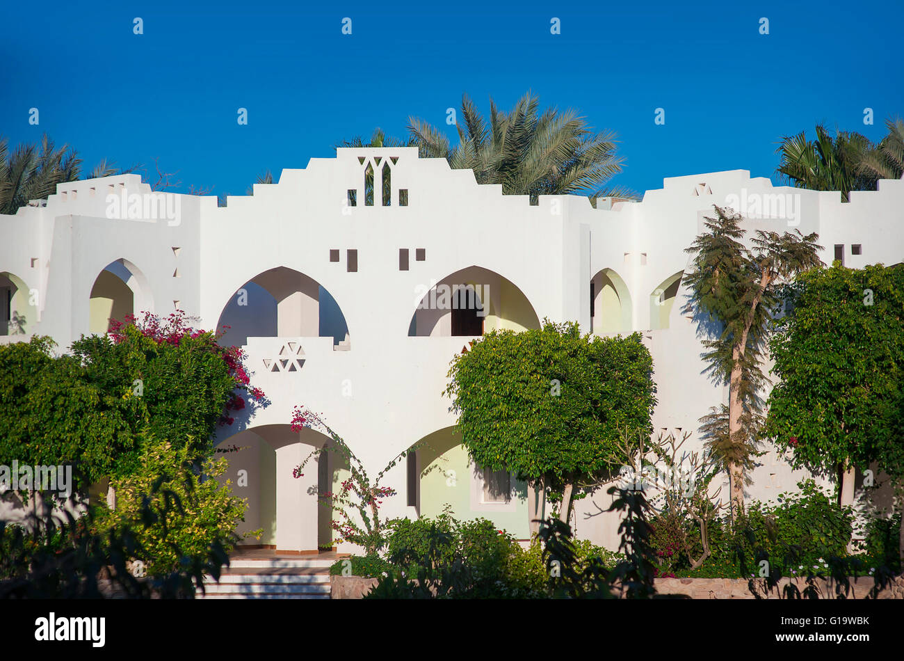 Spiaggia presso l'hotel di lusso a Sharm el Sheikh, Egitto Foto Stock