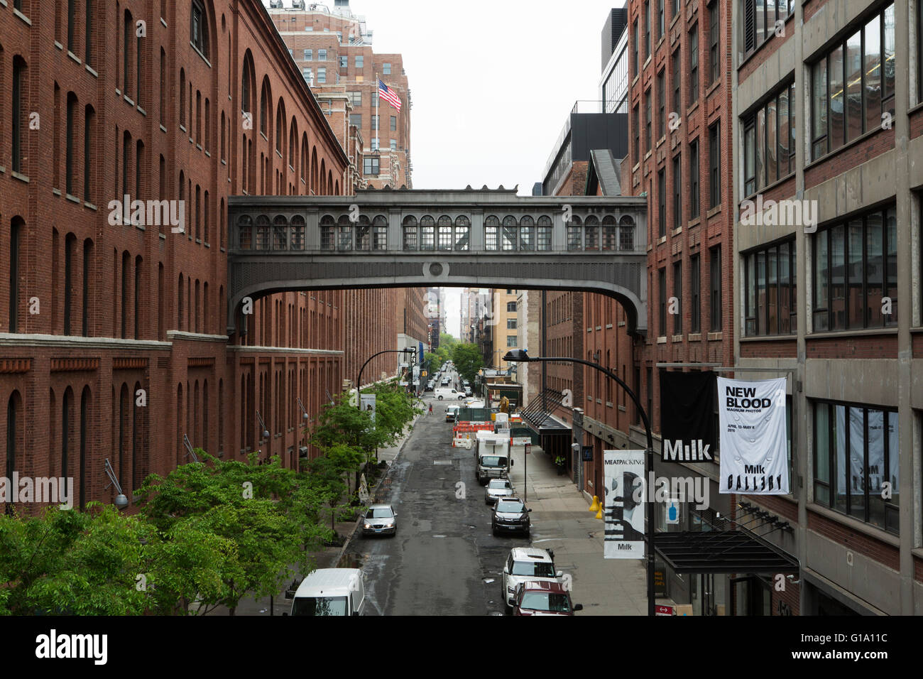Una passeggiata tra i palazzi di New York City, Stati Uniti d'America. Foto Stock