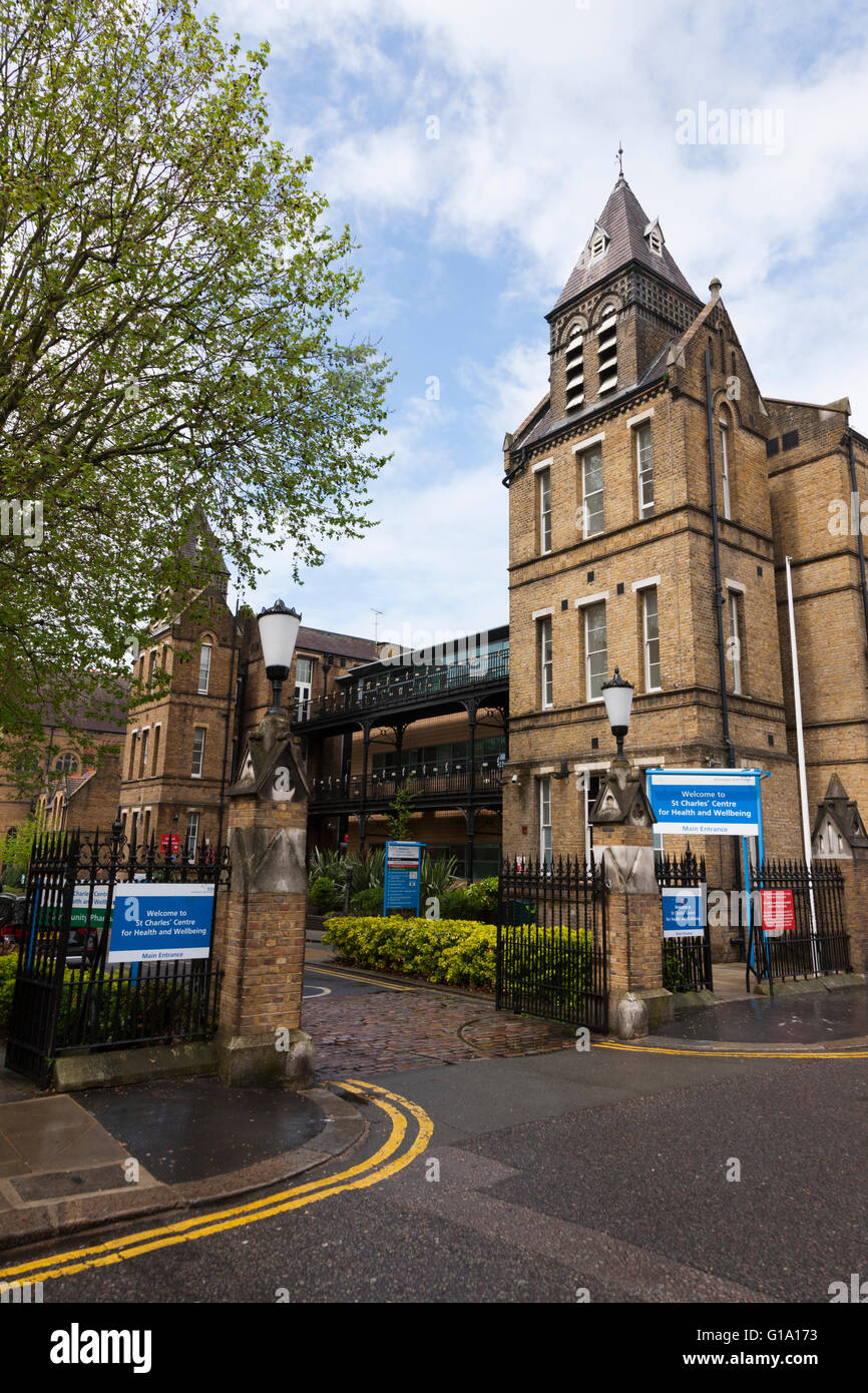 Saint / St Charles Hospital, Exmoor Street London W10 6DZ. Regno Unito Foto Stock