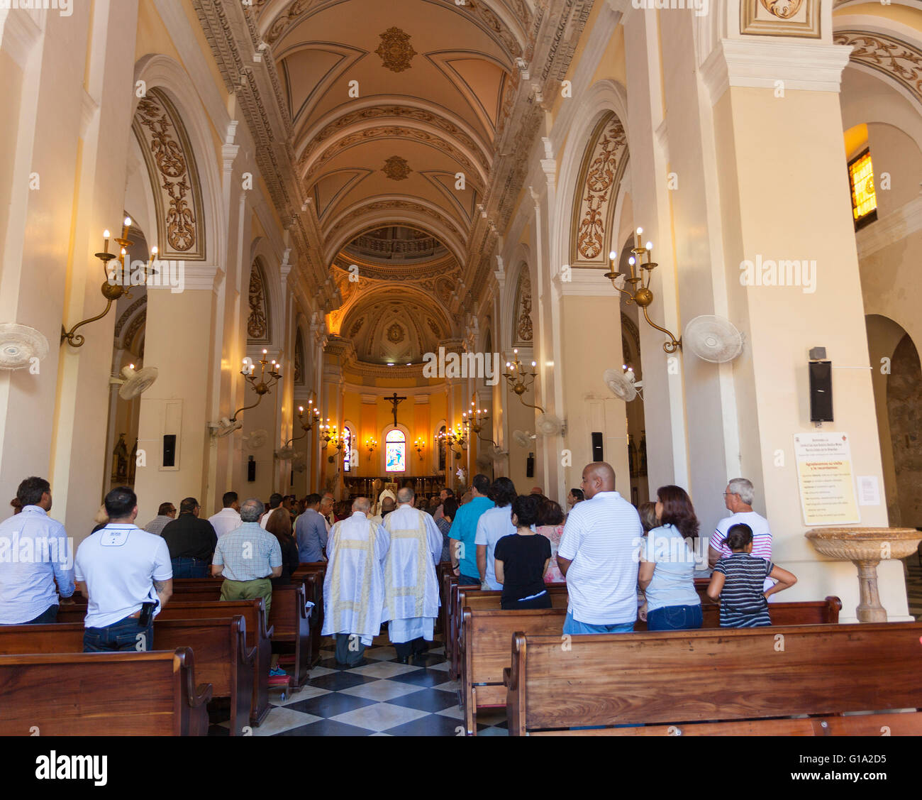 Cattedrale di San Juan Bautista in Puerto Rico Foto Stock