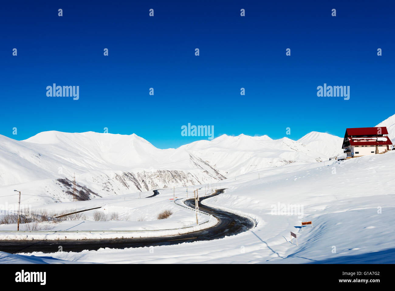 Eurasia, la regione del Caucaso meridionale, Georgia, Gudauri ski resort Foto Stock