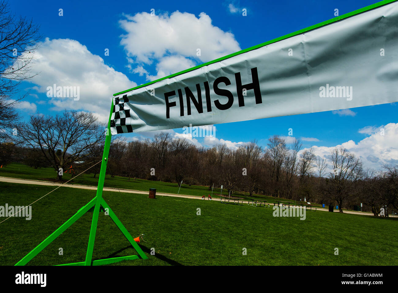 Traguardo Foto Stock