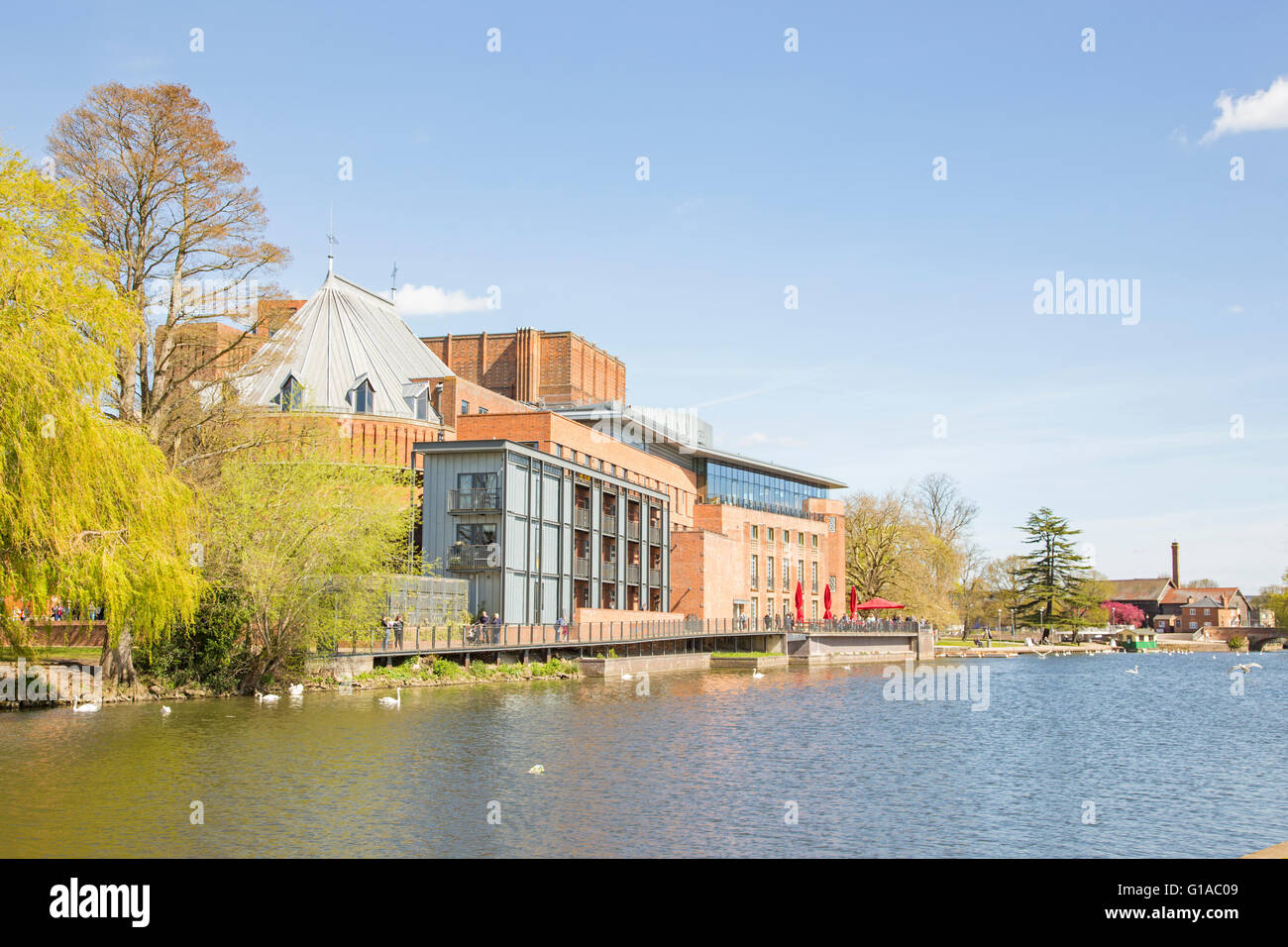 Il Royal Shakespeare Theatre Stratford upon Avon, Warwickshire, Inghilterra, Regno Unito Foto Stock