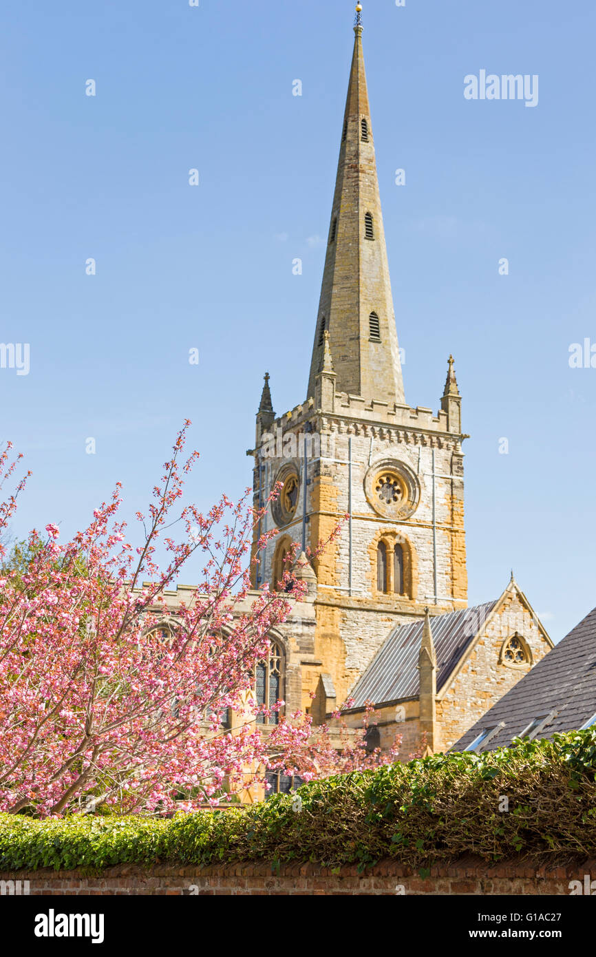 Chiesa della Santa Trinità, Stratford upon Avon, Warwickshire, Inghilterra, Regno Unito Foto Stock