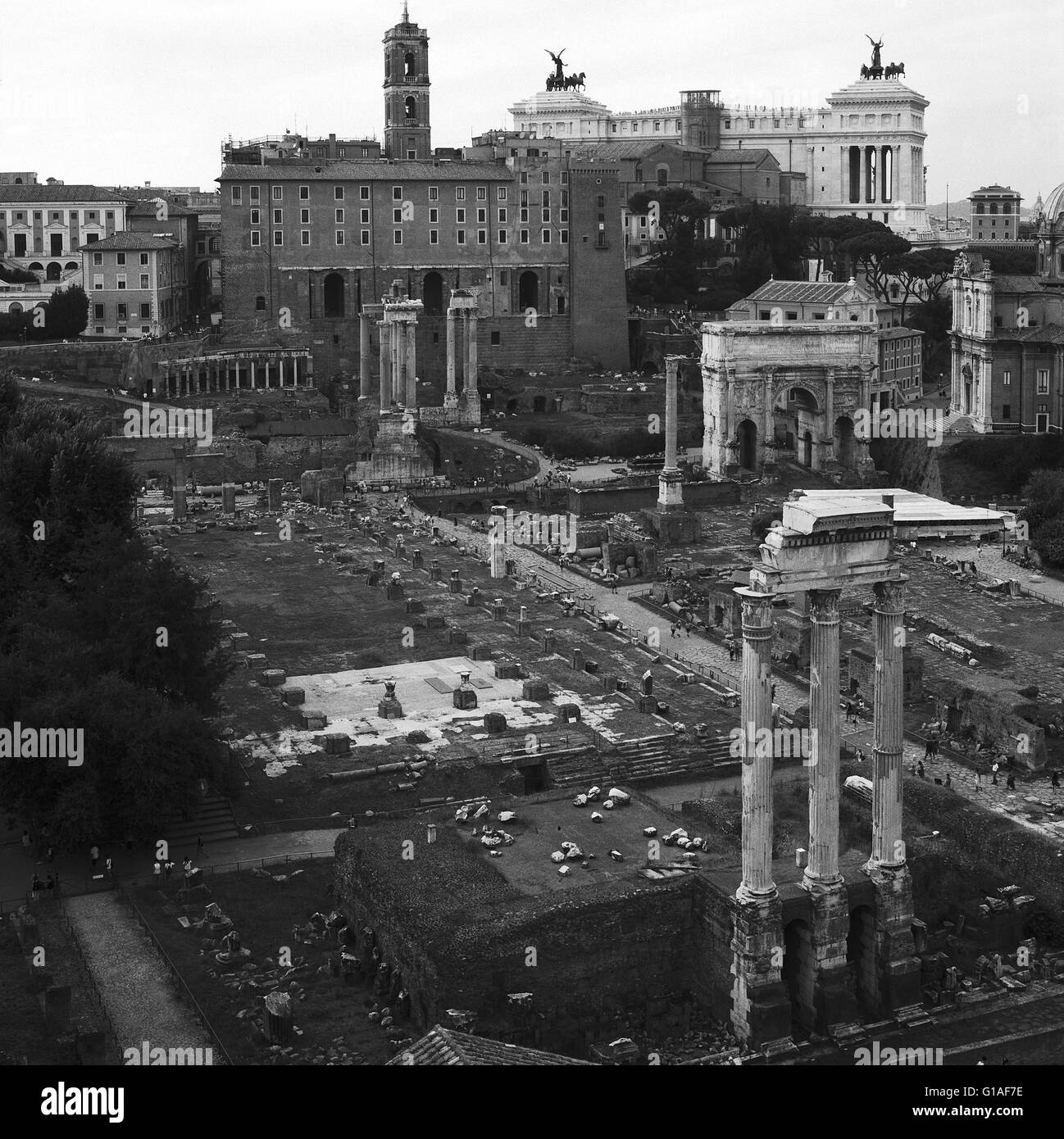 Foro Romano, Roma, 2015 Foto Stock