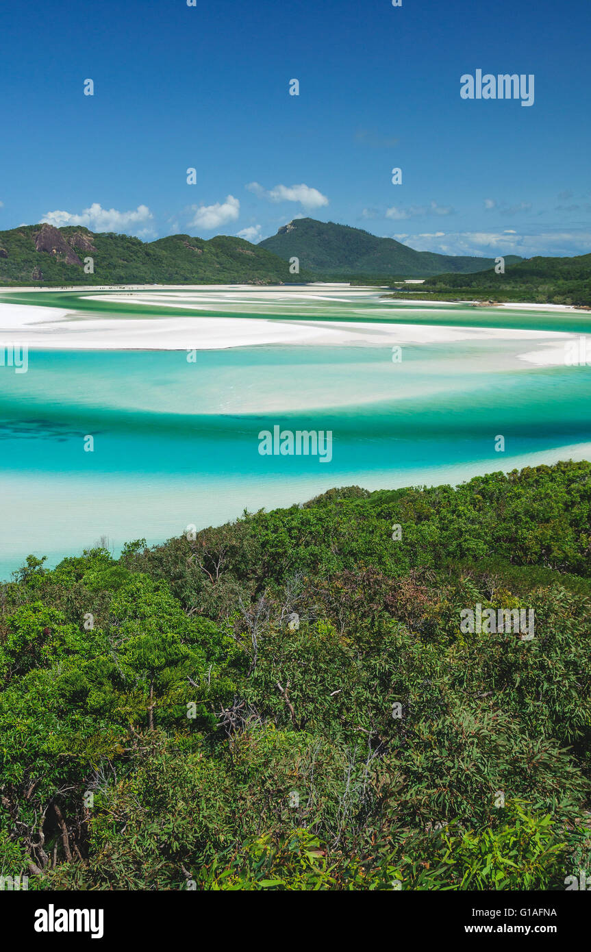 Whitehaven Beach nelle Whitsundays, Australia Foto Stock