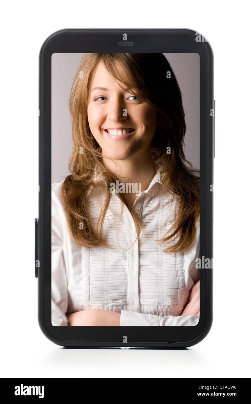Telefoni touchscreen Foto Stock