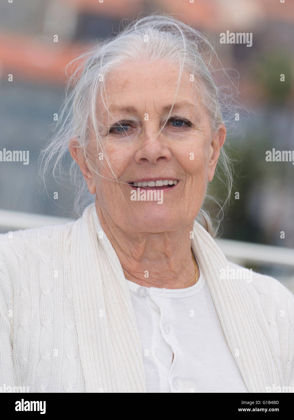 Attrice Vanessa Redgrave assiste il photocall di Howards Fine durante la sessantanovesima annuale di Cannes Film Festival presso il Palais des Festivals a Cannes, Francia, il 11 maggio 2016. Foto: Hubert Boesl /dpa - nessun filo SERVICE - Foto Stock