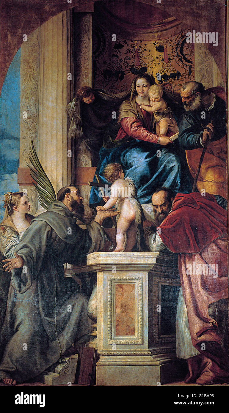 Giovanni Bonati - Madonna con il Bambino e i Santi - Musei Capitolini di Roma Foto Stock