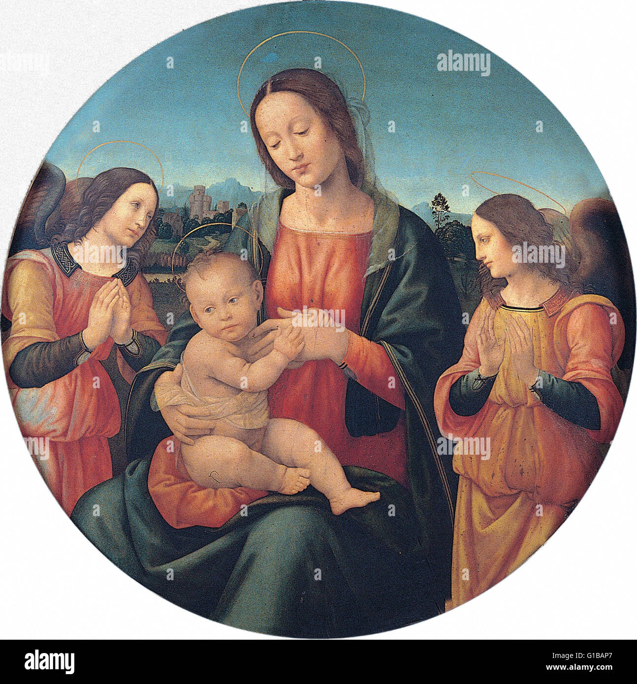 Giovanni Antonio Sogliani - Madonna con Bambino e angeli - Musei Capitolini di Roma Foto Stock