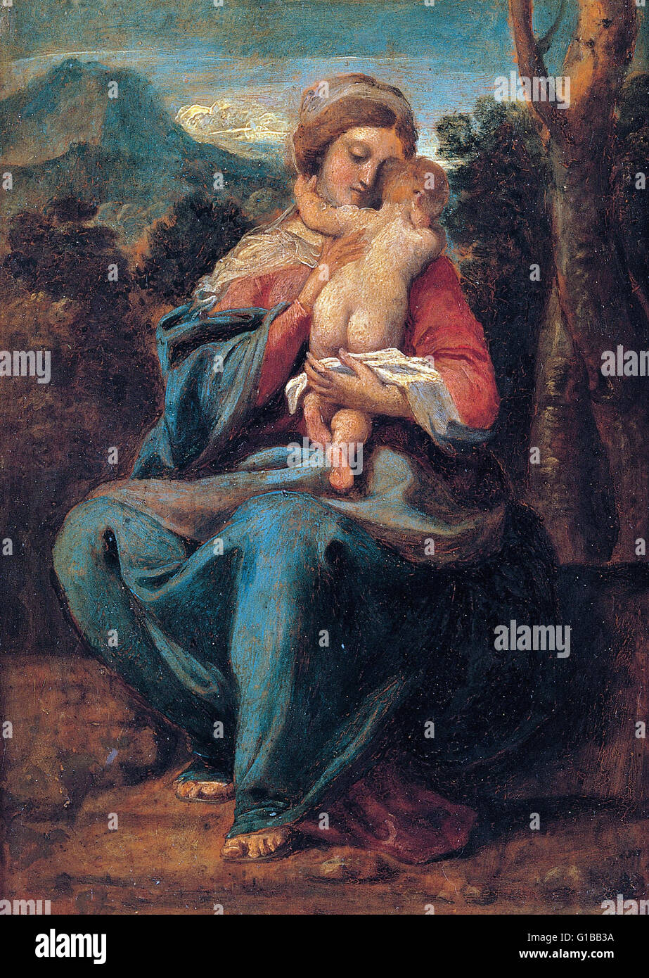 Sisto Badalocchio - Madonna con Bambino - Musei Capitolini di Roma Foto Stock