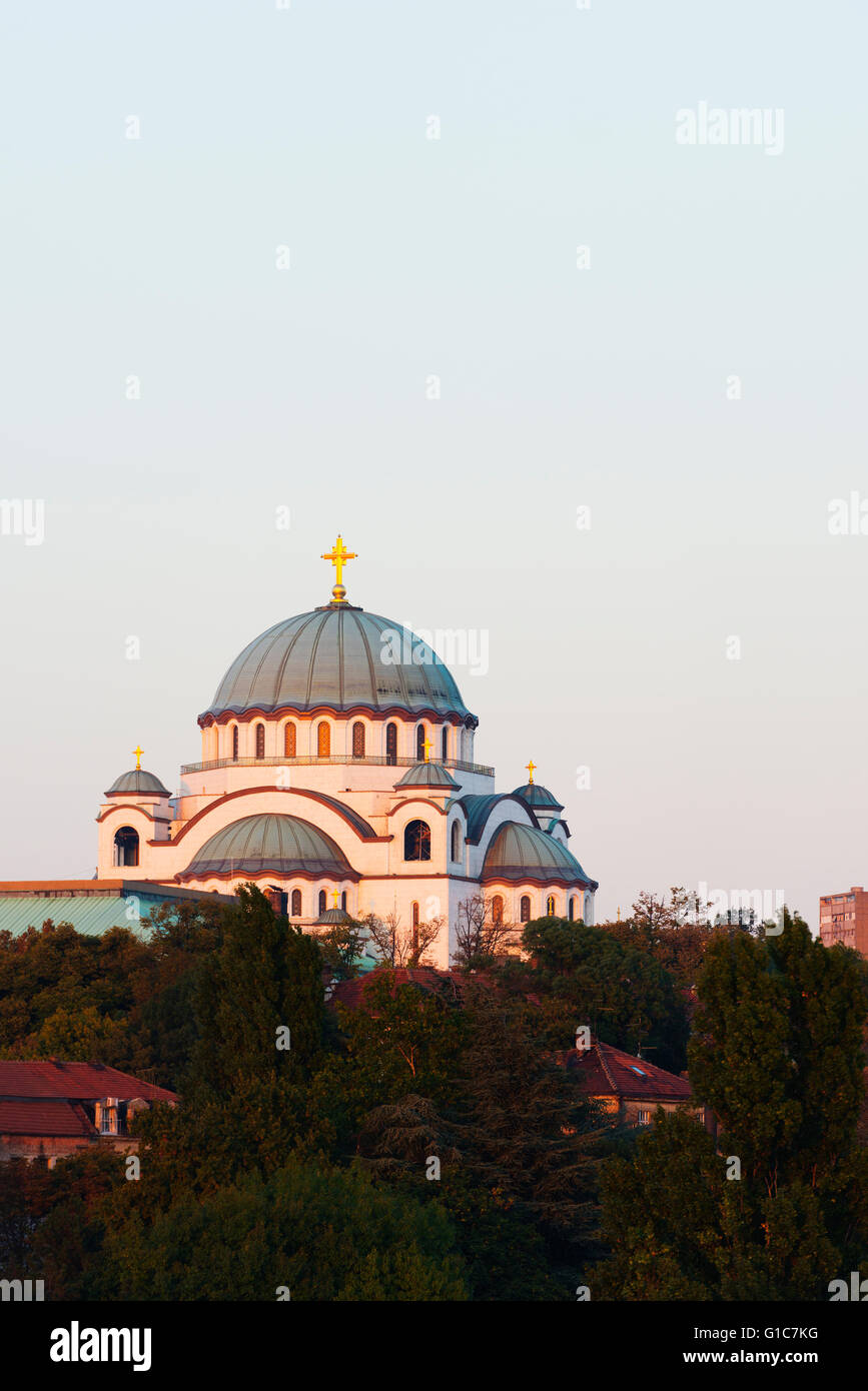 Europa orientale, Serbia, Belgrado, San Sava Chiesa Ortodossa, costruito 1935 Foto Stock