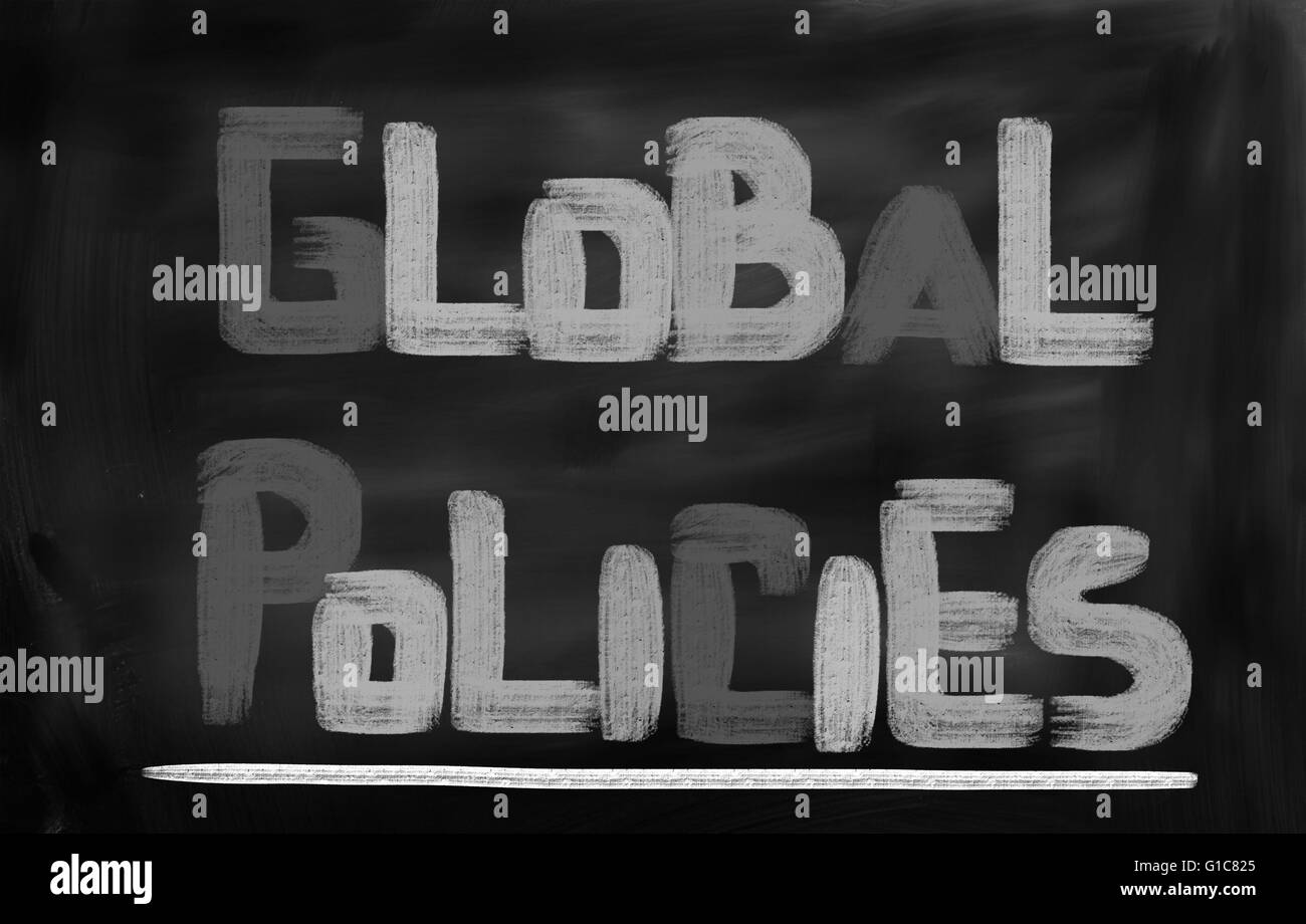 Politiche globali di concetto Foto Stock