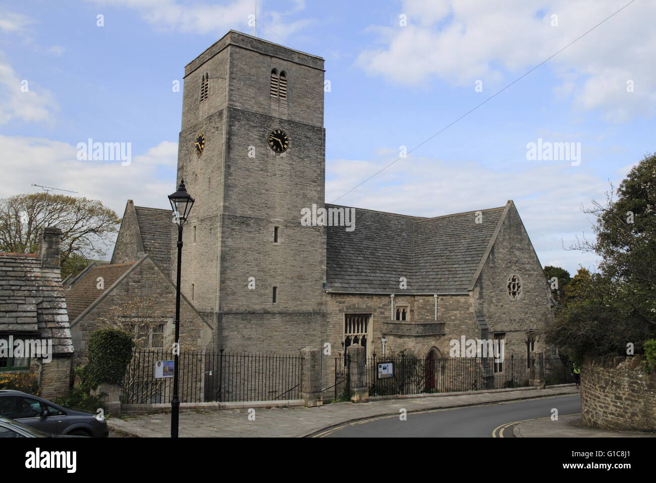 Santa Maria Vergine, Chiesa Hill, Swanage, Isle of Purbeck, Dorset, Inghilterra, Gran Bretagna, Regno Unito, Gran Bretagna, Europa Foto Stock