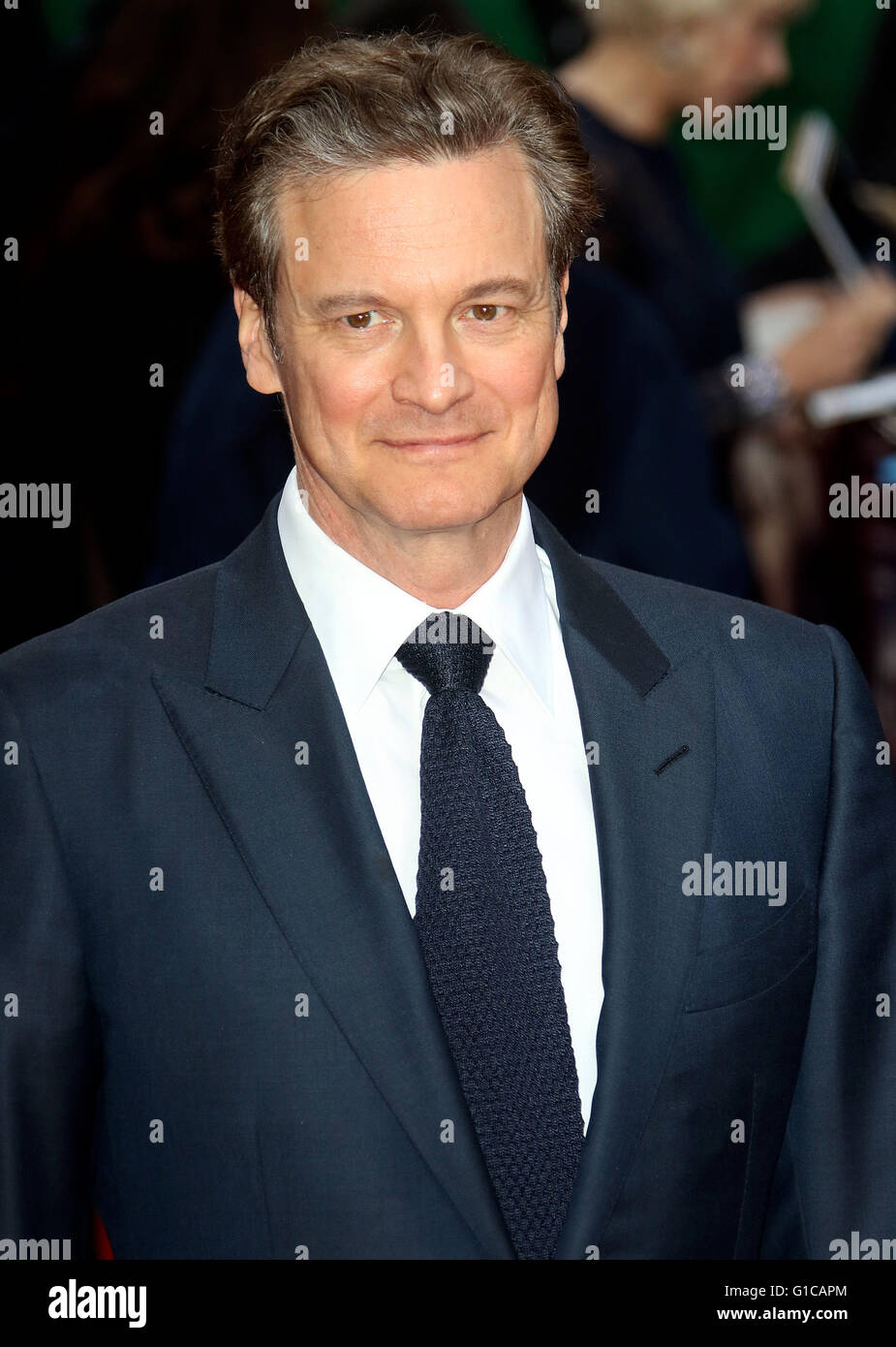 Aprile 11, 2016 - Colin Firth frequentando l'occhio nel cielo UK Premiere a Curzon, Mayfair di Londra, Regno Unito. Foto Stock