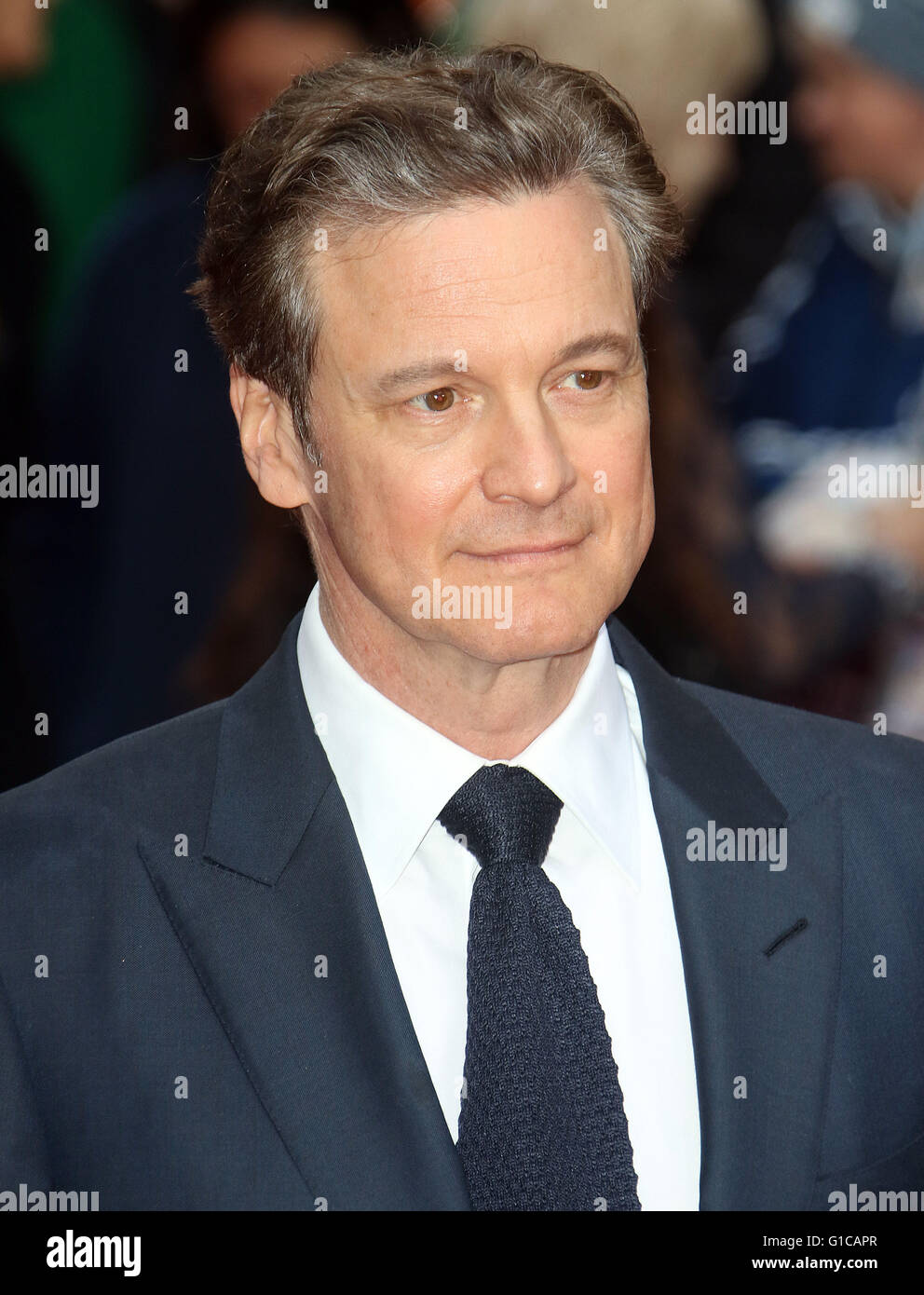 Aprile 11, 2016 - Colin Firth frequentando l'occhio nel cielo UK Premiere a Curzon, Mayfair di Londra, Regno Unito. Foto Stock