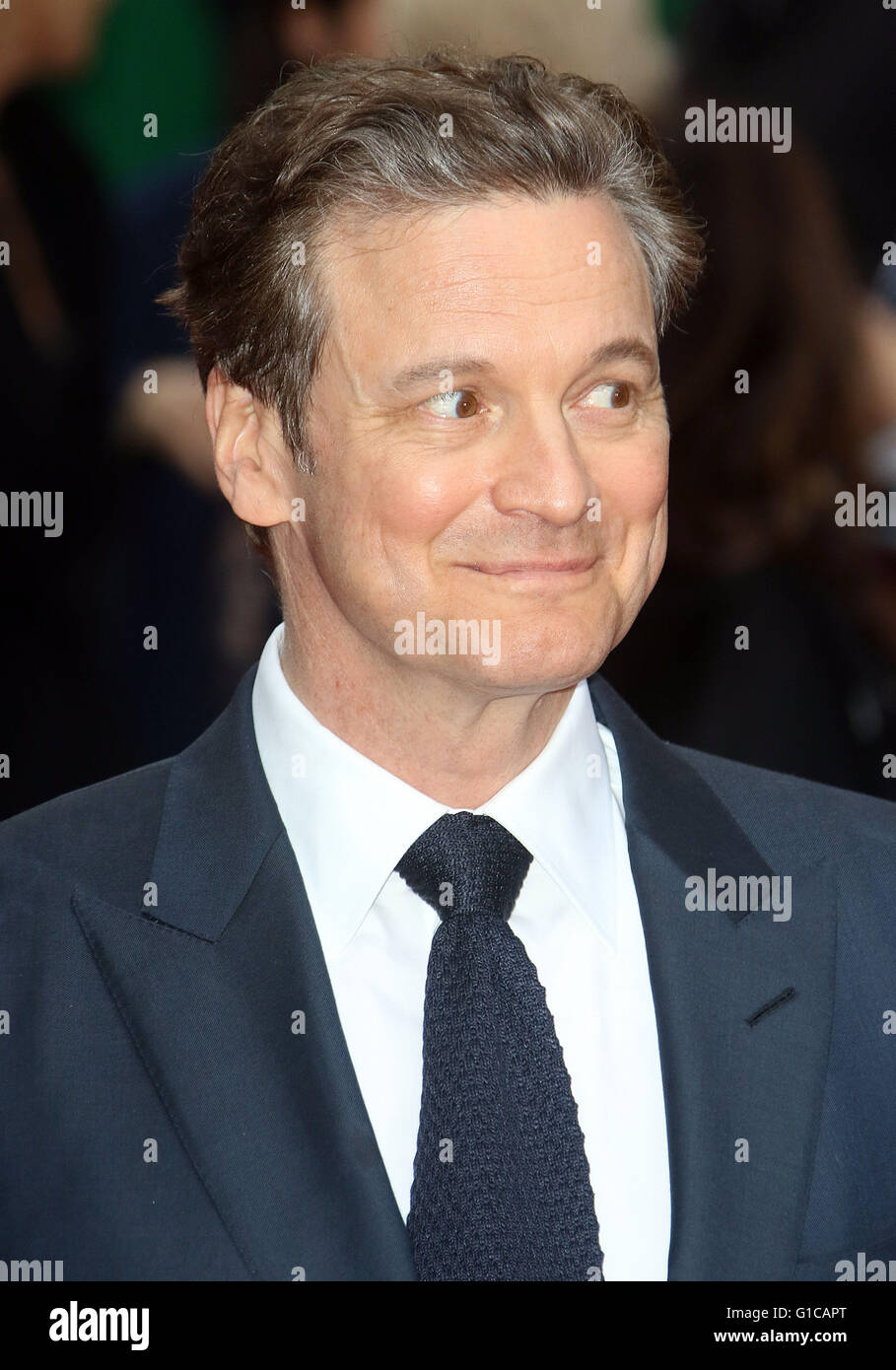 Aprile 11, 2016 - Colin Firth frequentando l'occhio nel cielo UK Premiere a Curzon, Mayfair di Londra, Regno Unito. Foto Stock