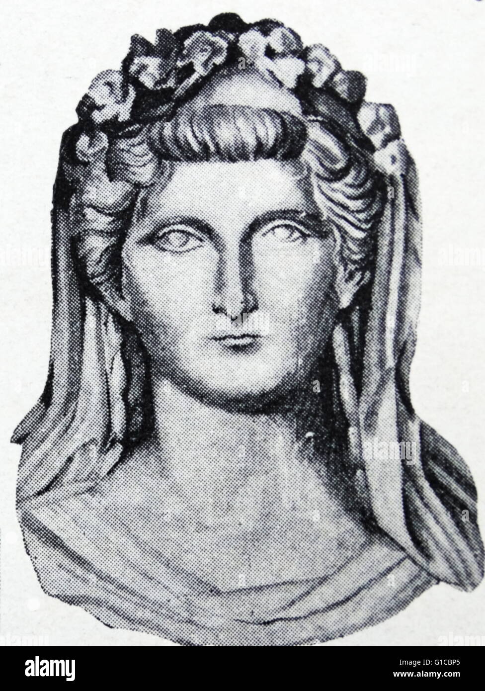 Ritratto di Livia, seconda moglie di Augusto e madre di Tiberio Foto Stock