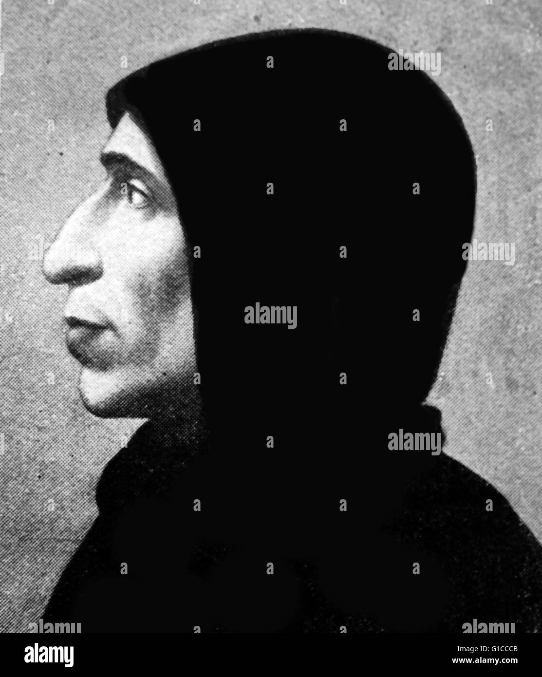 Girolamo Savonarola (1452 - 23 Maggio 1498). Italiano frate domenicano e predicatore attivo nella Firenze Rinascimentale Foto Stock