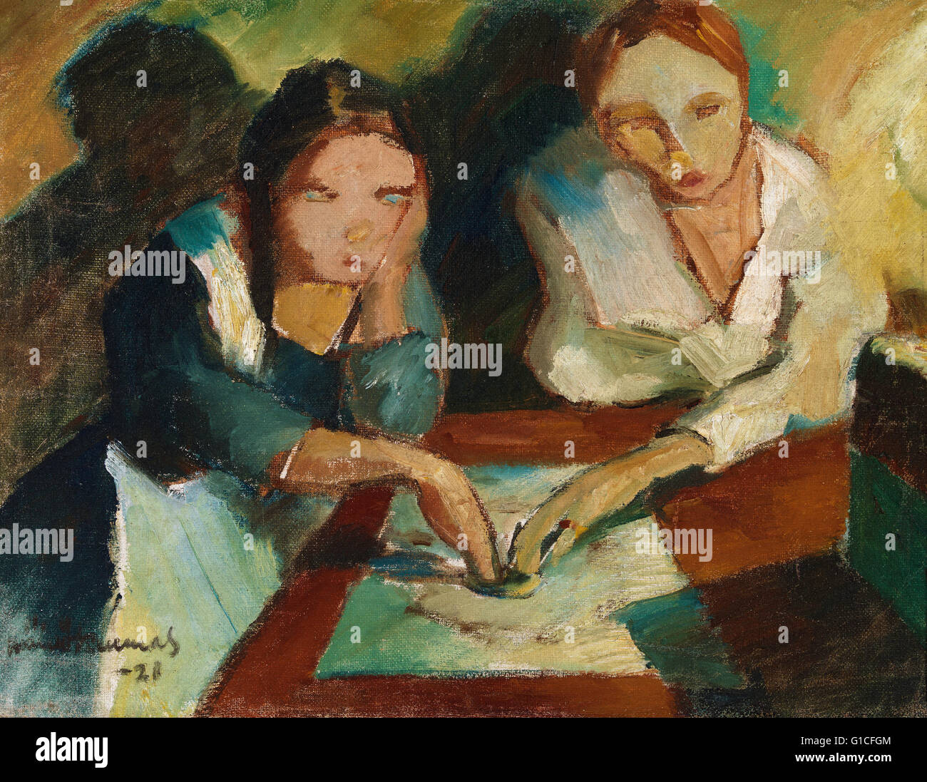 Kunnas, Väinö - una seduta spiritica spiritualistic - Espoo il Museo di Arte Moderna Foto Stock