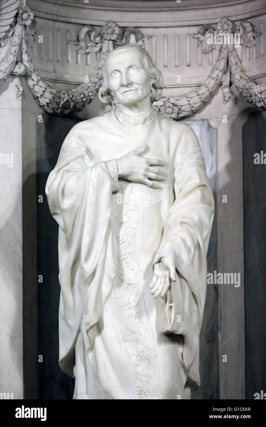 Ars-sur-Fromans. Sanctuary-Shrine di Giovanni Maria Vianney (il Curato d Ars). San Giovanni Maria Vianney (1786-1859), il patrono o Foto Stock