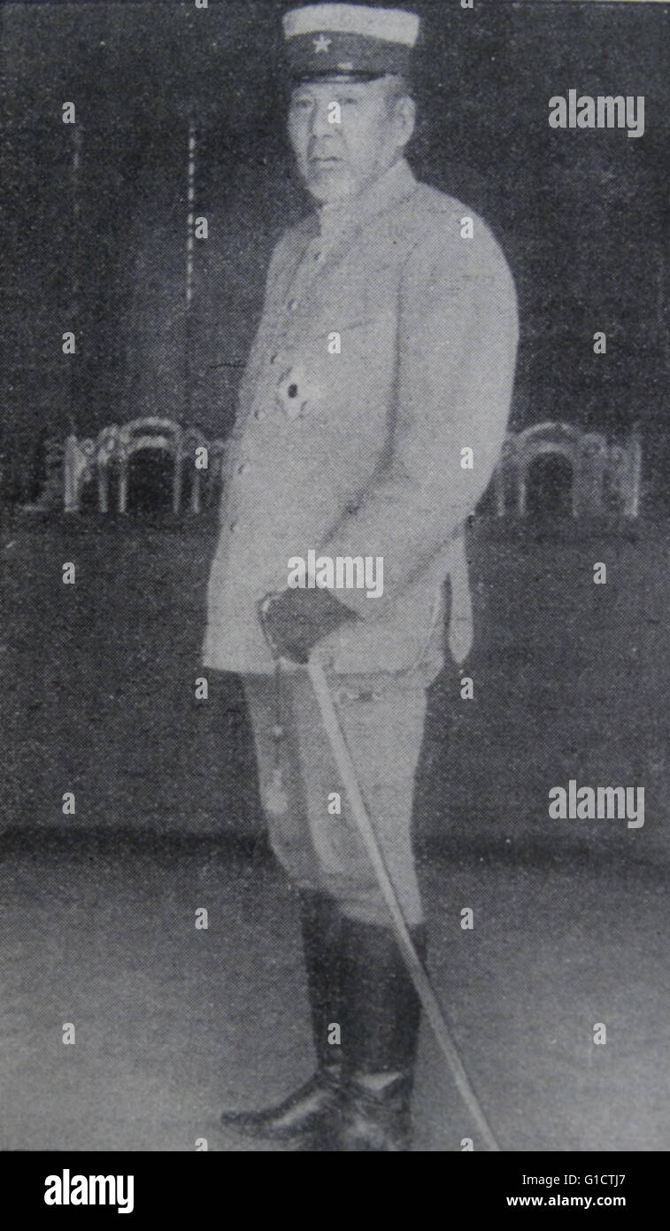Il principe ?yama Iwao; OM (1842 - 1916) giapponese maresciallo di campo; e uno dei fondatori della Imperial esercito giapponese Foto Stock