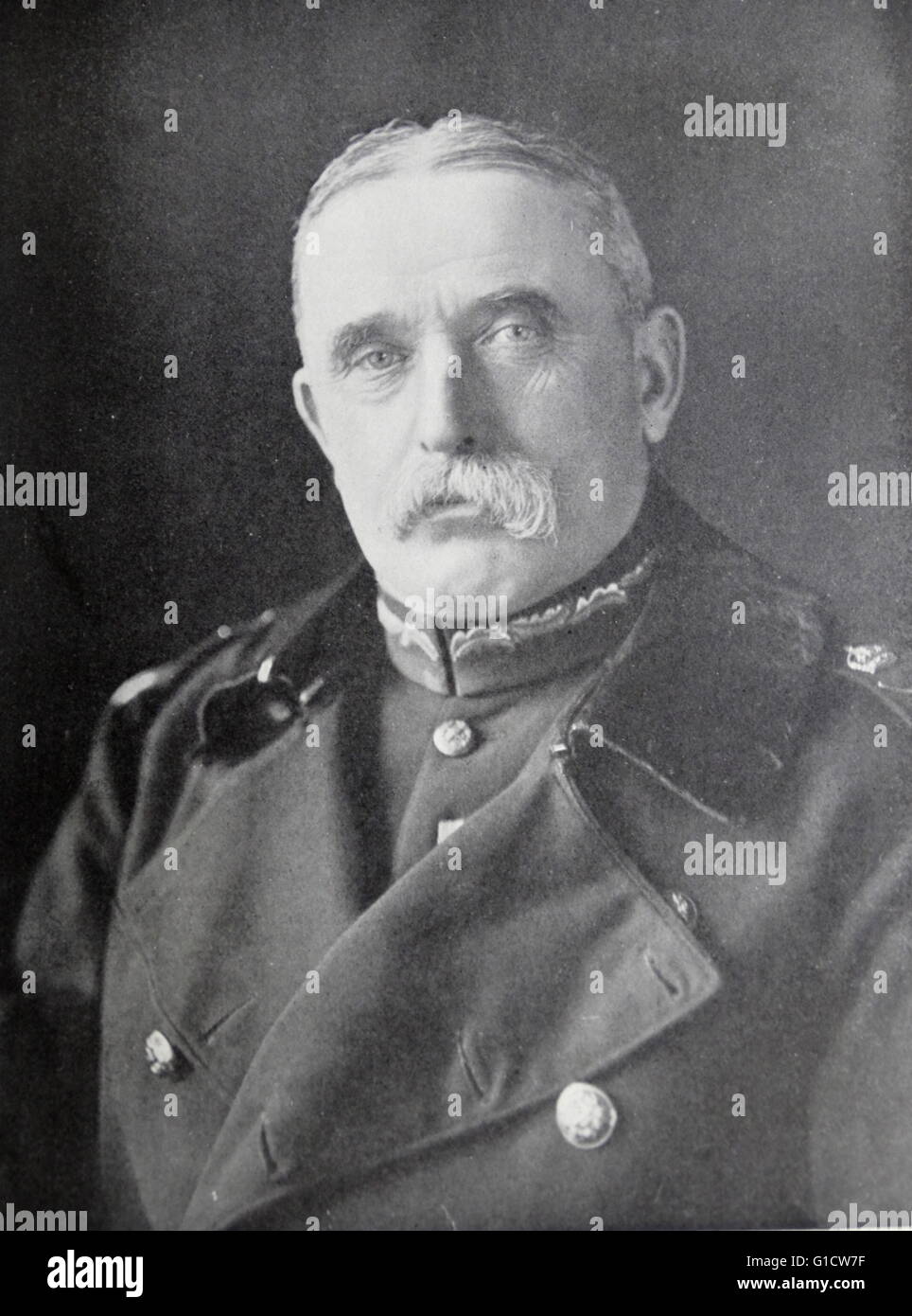 Ritratto fotografico di Giovanni francese, 1° Conte di Ypres (1852-1925) ufficiale comandante noto come il Visconte di Francia. In data xx secolo Foto Stock