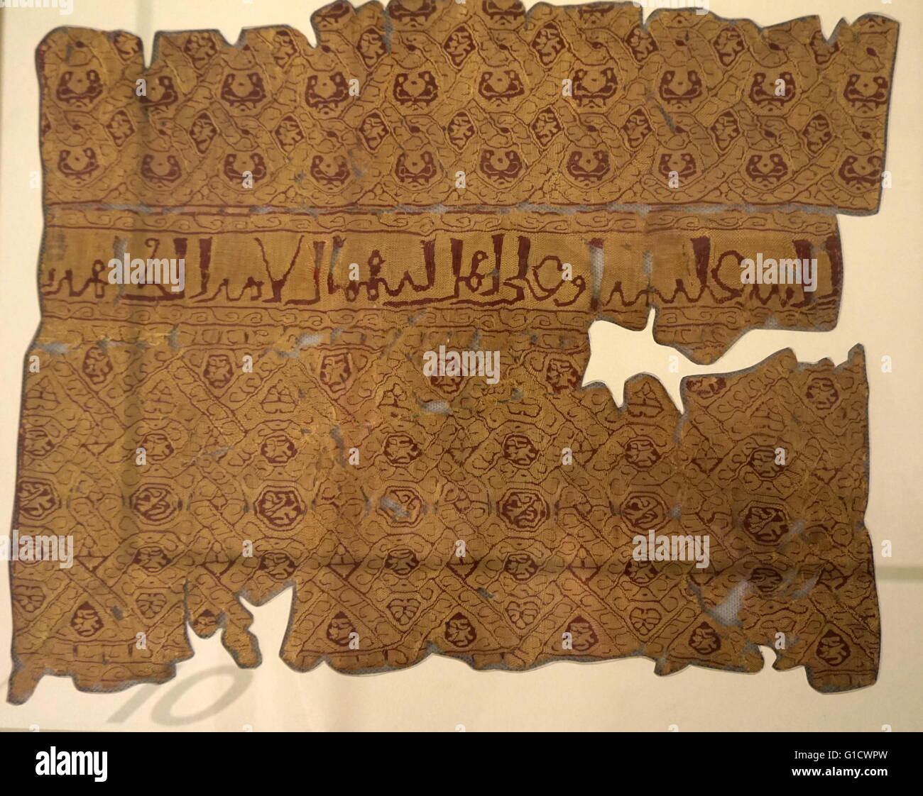 Fatimid frammenti tessili dall'Egitto. Datato al X secolo Foto Stock