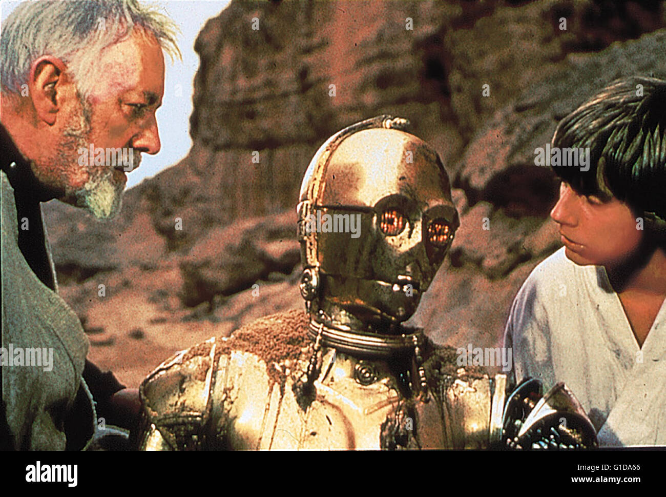 Krieg der Sterne / Sir Alec Guinness / Mark Hamill, Foto Stock