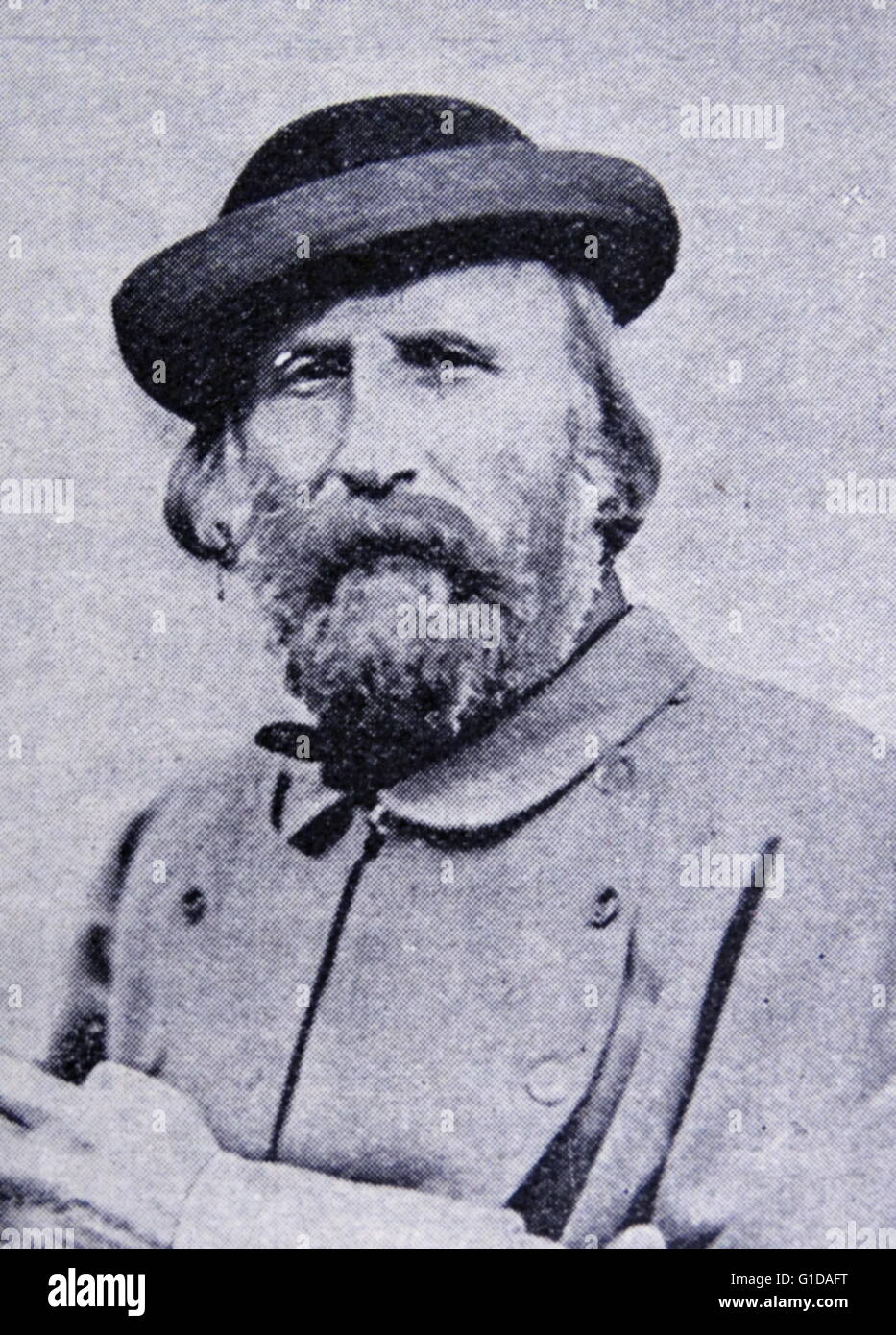 Giuseppe Garibaldi 1807 - 1882. L'italiano generale e uomo politico che ha giocato un grande ruolo nella storia d'Italia Foto Stock