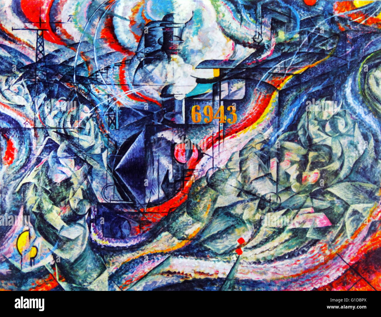 Membri della mente I: il commiato" di Umberto Boccioni. 1911. Congedi è stato il primo di Boccioni la serie di tre membri della mente. Umberto Boccioni 1882 - 1916, è stato un pittore e scultore italiano. Egli ha contribuito a forma di movimento futurista . Foto Stock