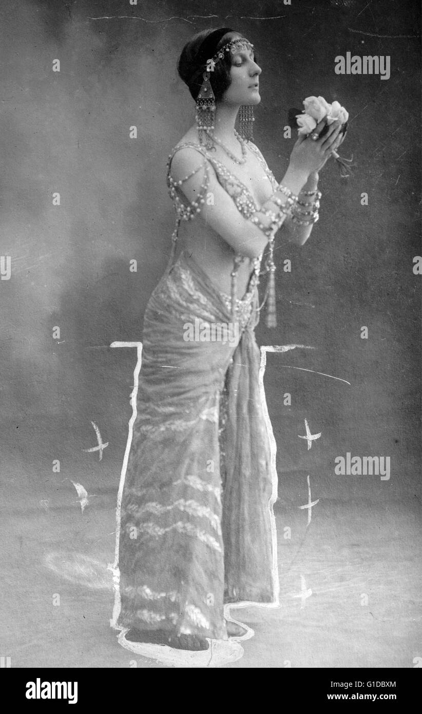 L'attrice francese, ballerino e il film muto star Stacia Napierkowska (1891-1945) fotografato circa 1910 Foto Stock