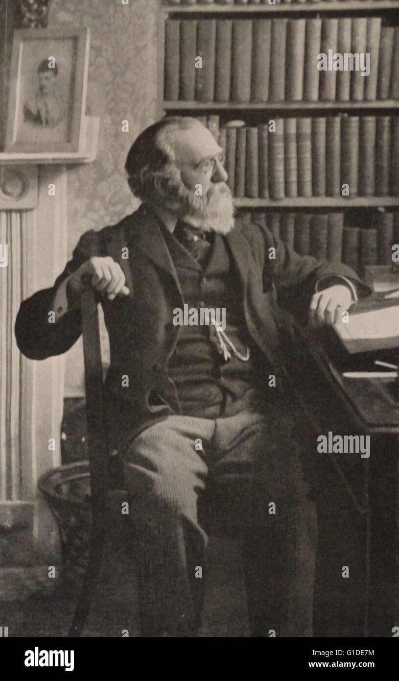 Ritratto fotografico di Justin McCarthy (1830-1912) n Nazionalista Irlandese e lo storico liberale, romanziere e politico. In data xx secolo Foto Stock