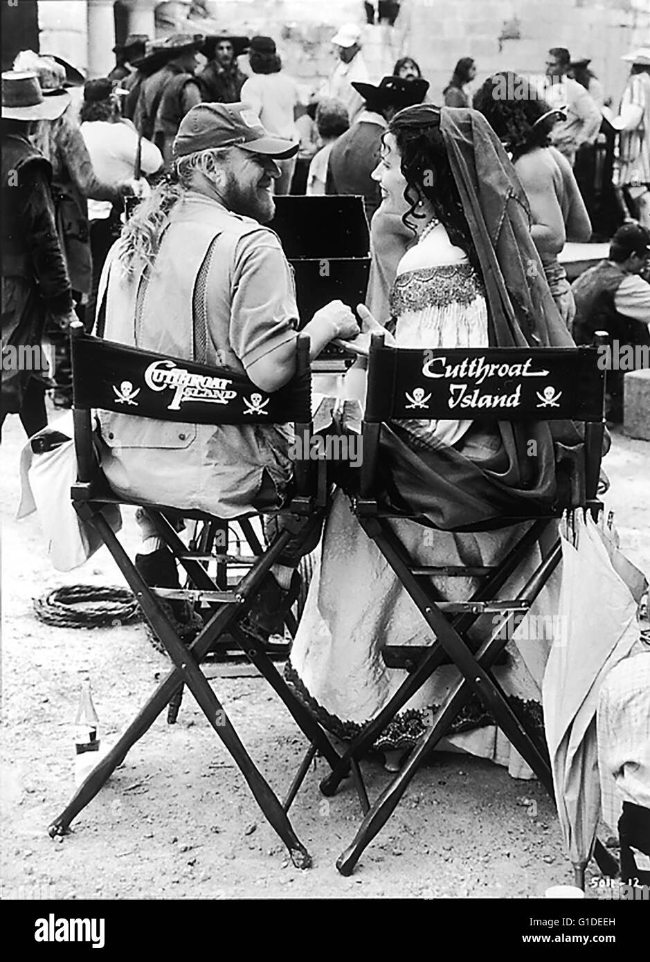 Piratenbraut, Die / set / Renny Harlin / geena Pagina Davis, Foto Stock