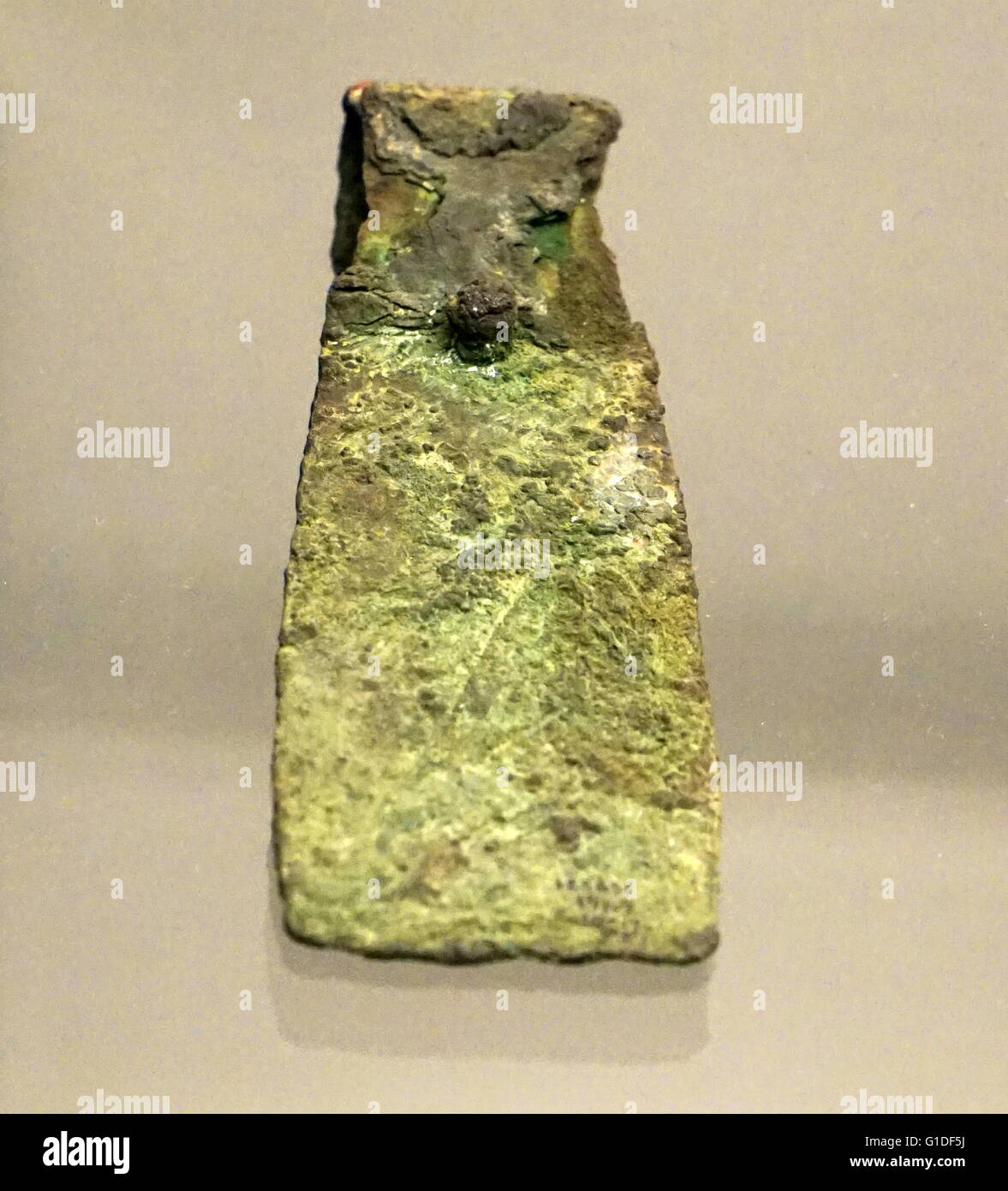 Lega di rame ax-testa dal grande fossa di morte presso il Royal cimitero di Ur. datata 2500 BC Foto Stock