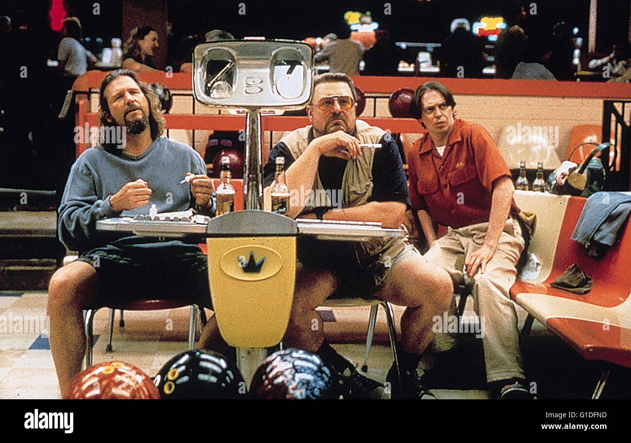 Grande Lebowski, / Jeff Bridges / John Goodman / Steve Buscemi, Foto Stock