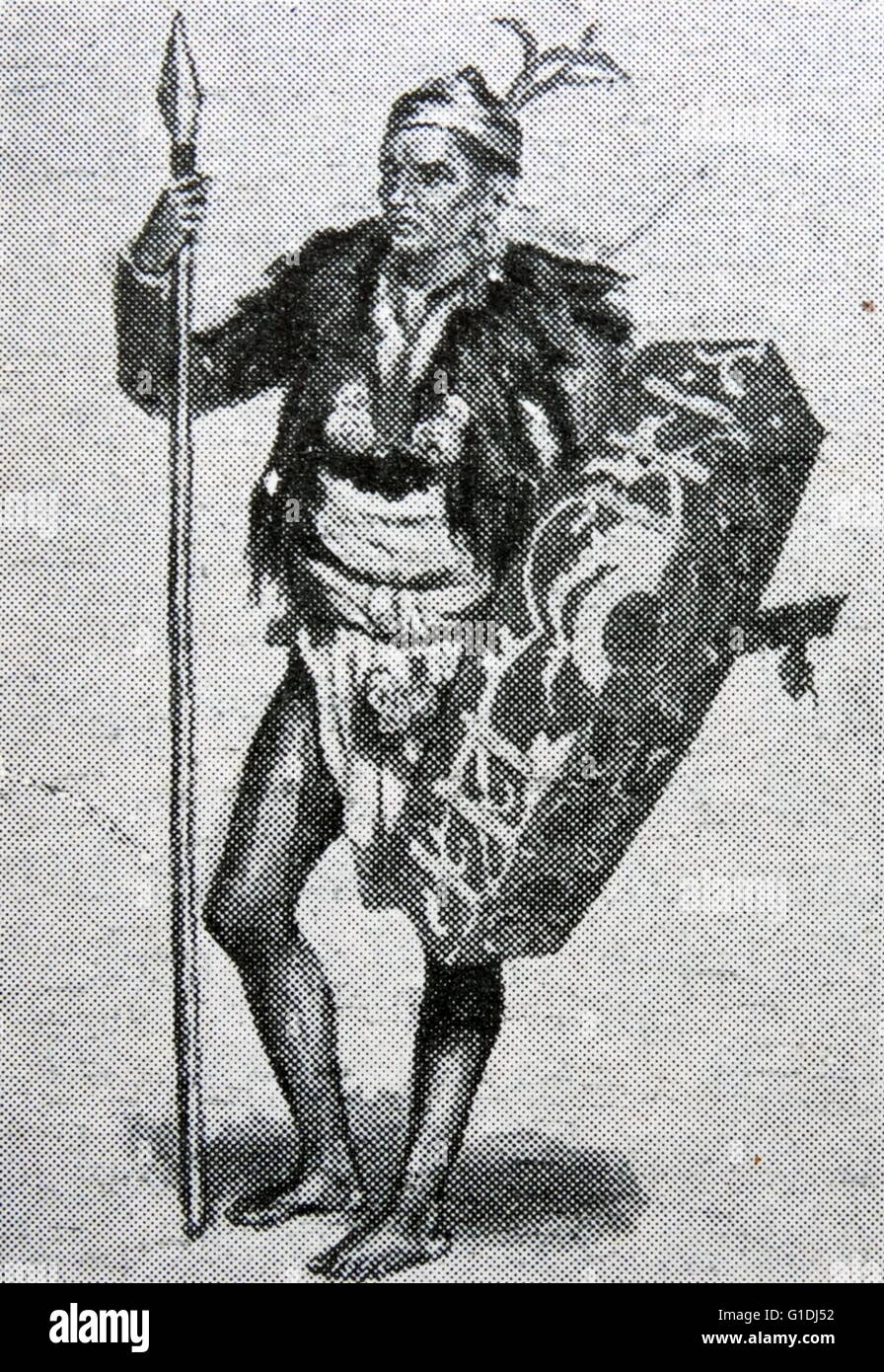 Nativo di DAYAK DEL BORNEO 1880. Dayak è un termine per oltre 200 e fluviali hill-dimora sottogruppi etnici, che si trova principalmente nella parte interna del Borneo, ciascuno con il proprio dialetto, dogane, leggi, il territorio e la cultura, Foto Stock