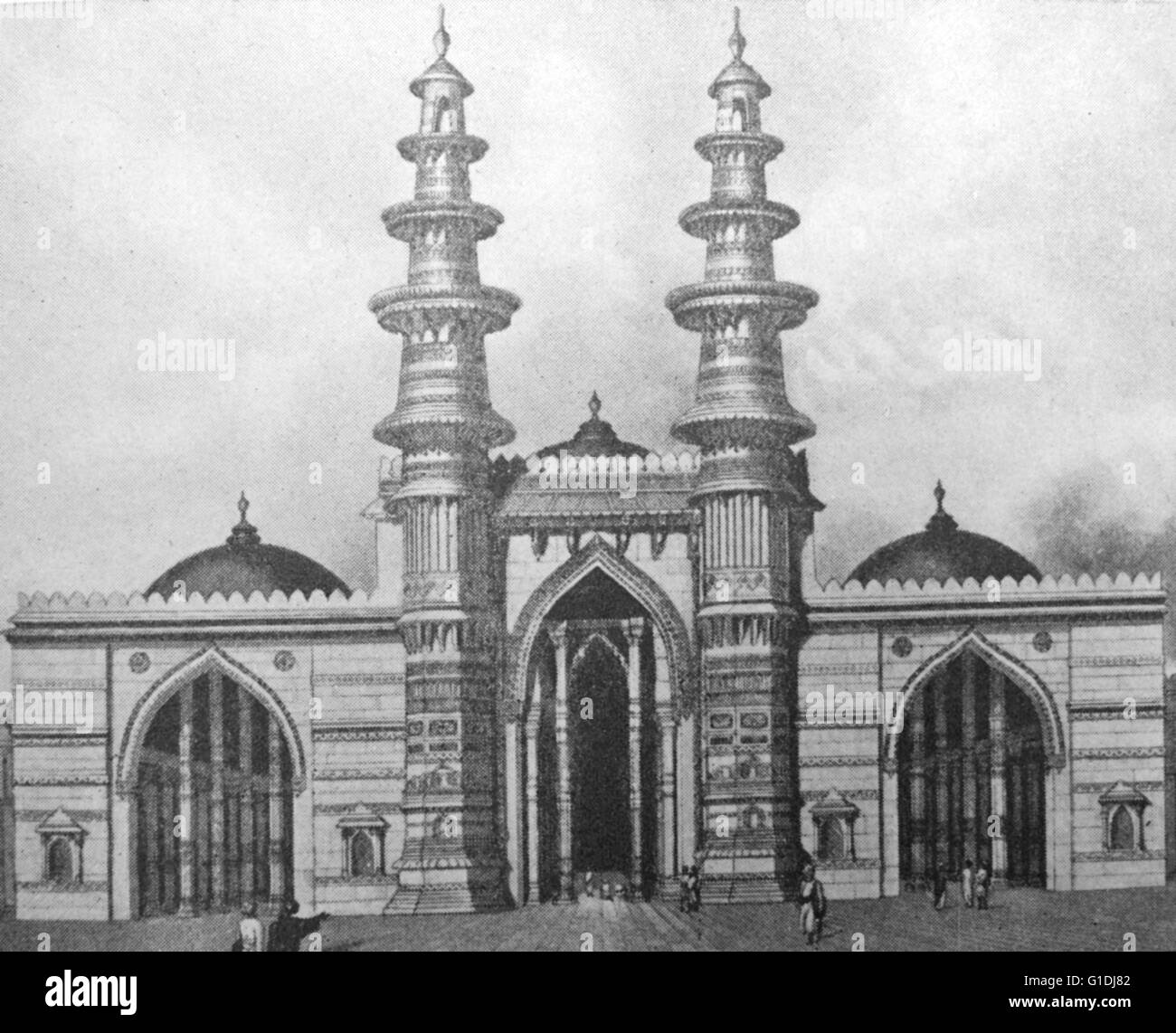 Ahmed Shah la moschea, noto anche come Shahi jam-e-Masjid, eretto dal fondatore di Ahmedabad, Ahmed Shah I nel 1414. Foto Stock