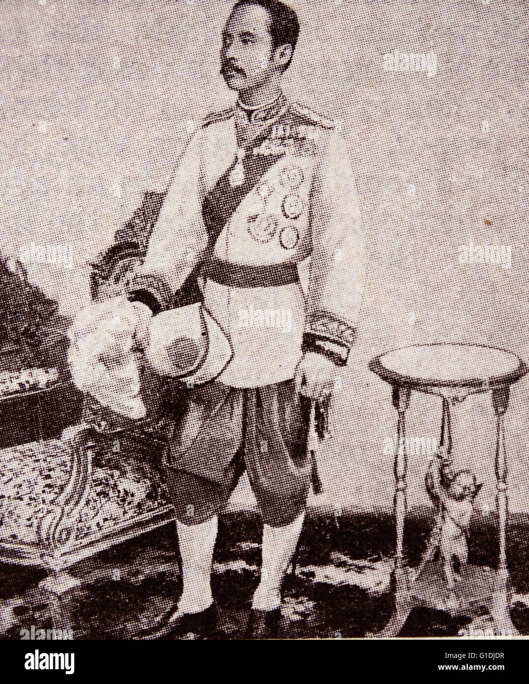 Re Chulalongkorn Rama V, (1853-1910). Re del Siam (Thailandia) membro della Casa Reale di Chakri, noto per modernizzare il Siam durante il suo regno da 1868-1910. Foto Stock
