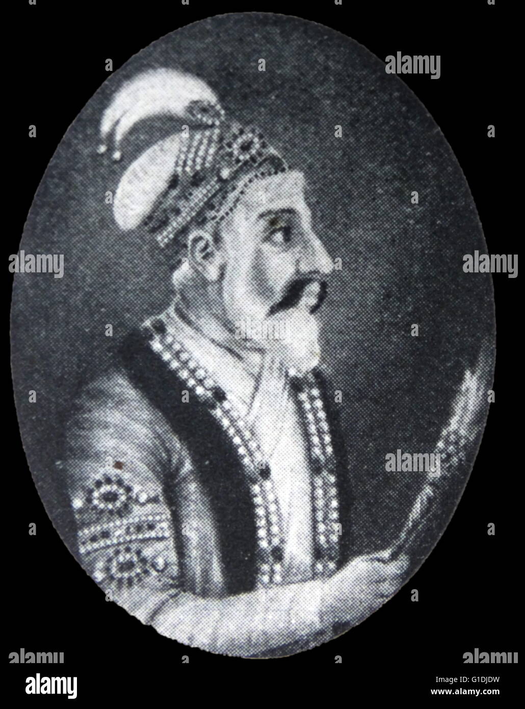 Shah Jahan 1592-1666. Imperatore Mughal dell'India 1628-1658. Foto Stock