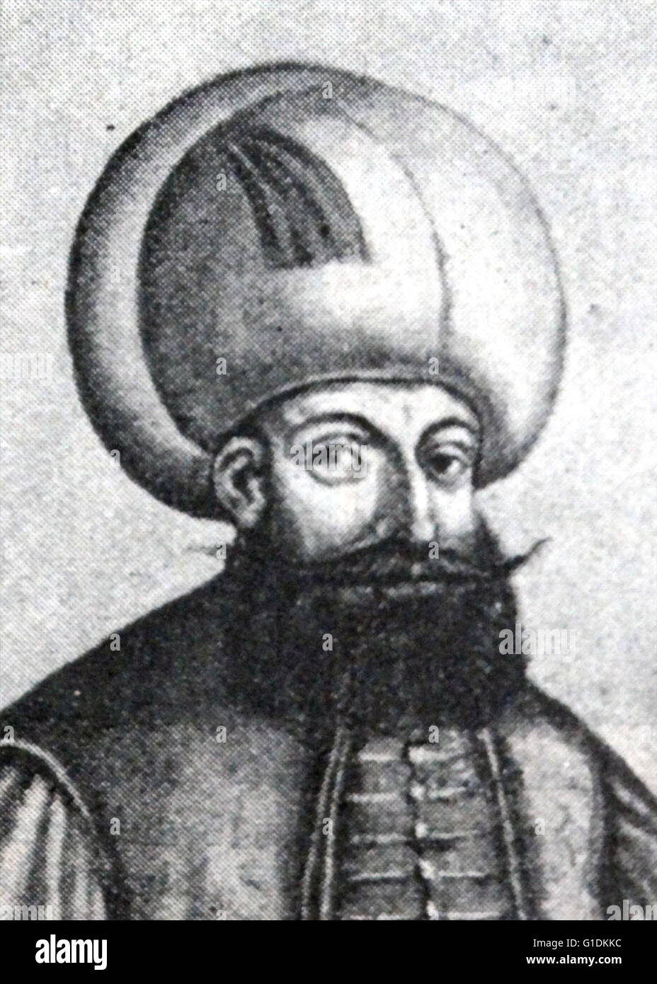 Ritratto di Mehmed III, sultano dell'Impero Ottomano (1566-1603) Foto Stock