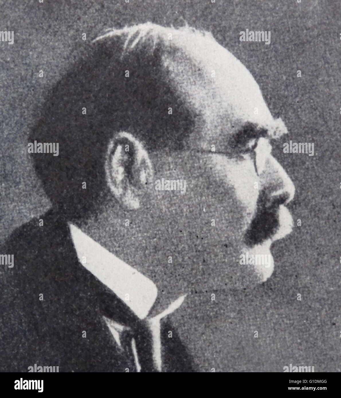 Ritratto fotografico di Joseph Rudyard Kipling (1865-1936) un giornalista inglese, short-story scrittore, poeta e romanziere. In data xx secolo Foto Stock