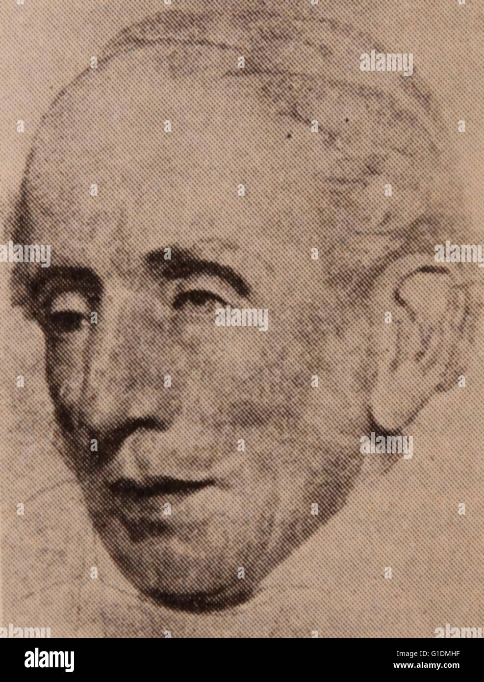 Ritratto di William Wordsworth (1770-1850) poeta romantico inglese. Datata del XIX secolo Foto Stock