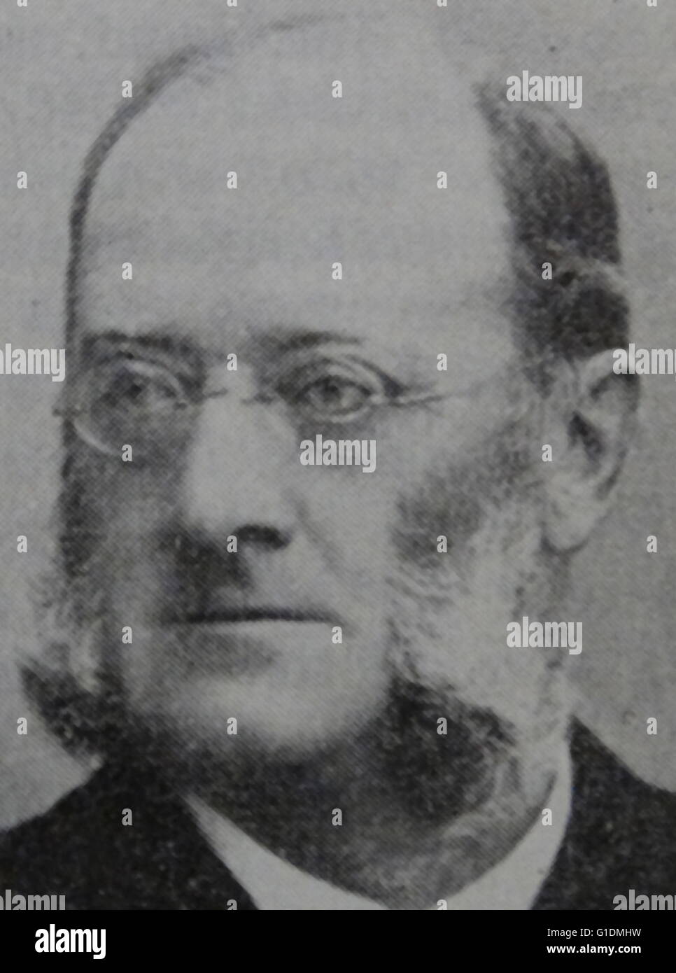 Ritratto fotografico di Olof Wijk giovane (1833-1901), uomo d'affari svedese, donatore, uomo politico e membro del Parlamento. In data xx secolo Foto Stock