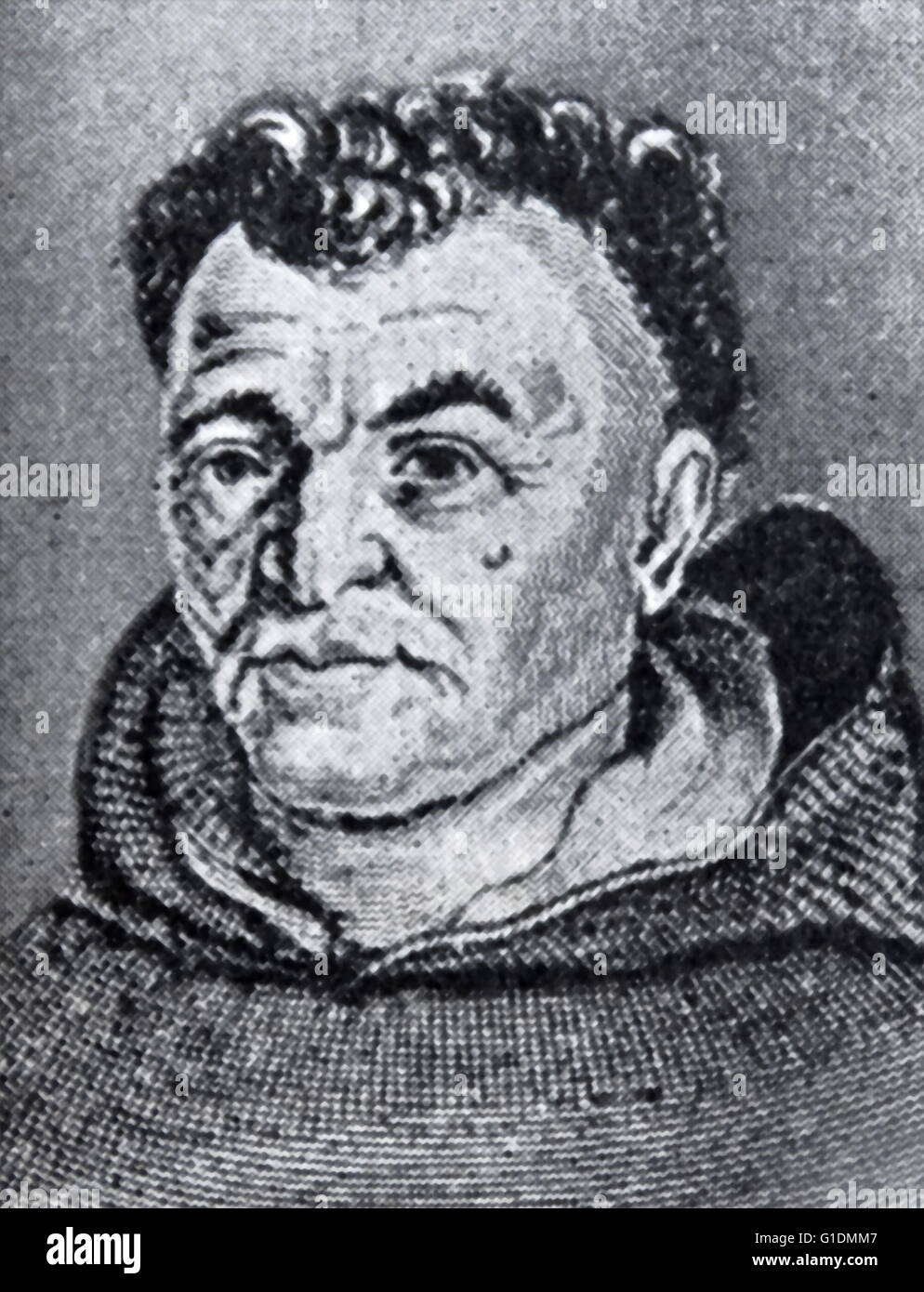 Ritratto di Tommaso Campanella (1568-1639) un frate domenicano, filosofo italiano, teologo, astrologo e poeta. Risalenti al XVII secolo Foto Stock