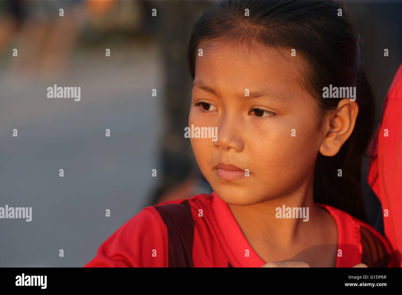 Ritratto. Lao ragazza. Vientiane. Laos. Foto Stock